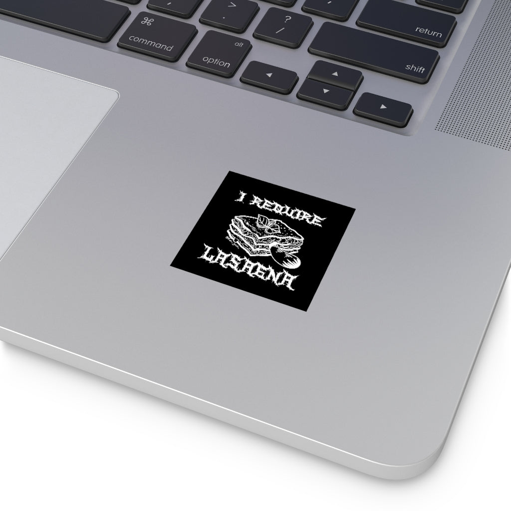 I Require Lasagna Vinyl Sticker